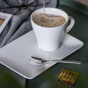 トレイ磁器ティーカップとソーサー朝食ミルクアフタヌーンティーカップセット付きの豪華なセラミックコーヒーマグ - Product Image 5