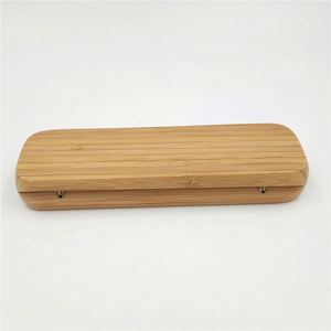 Eco Friendly Bamboo Pen <b>Box</b> Single Holder for Promotional <b>Gift</b> Packaging Natural Unfinished Wood Case - Product Image 3