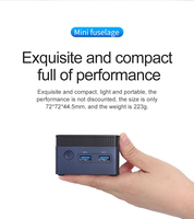 Ultra Compact Mini PC: Intel N100/N200 8GB 16GB DDR4 Win10/11 | Dual HDMI 4K USB3.0 Type-C for Home Office Porket PC