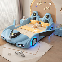 Creative Design Wood Frame Kids Bed with Storage Race Car Kids Bed Boys High Quality Children Bed Set