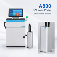 Máquina de Codificación de Inyección de Tinta UV de Formato Grande A800 de 54 mm, Impresora Digital de Alta Definición de 600 DPI para Embalaje de Plástico, Madera y Metal