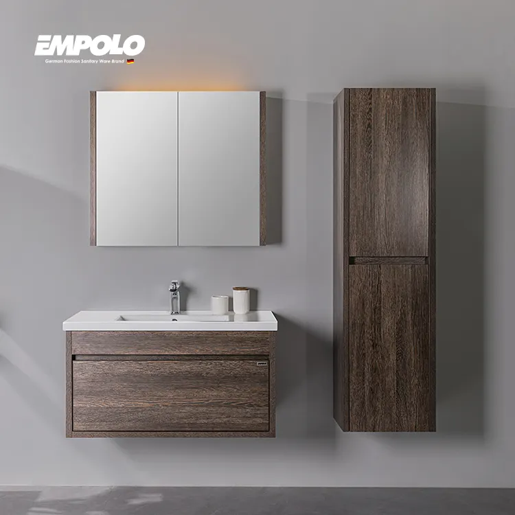 Wall hung modern wooden bathroom vanity luxury bathroom furniture