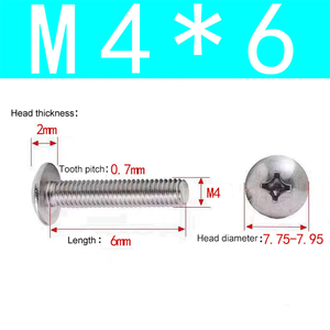 <span class=keywords><strong>Phillips</strong></span> phẳng Pin thép không gỉ an ninh Lớn Đầu phẳng Vít Máy tùy chỉnh M3 M4 M5 M6 M8 an ninh vít - Product Image 3