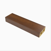 Tube en PVC imitation bois creux ignifuge de haute qualité, facile à installer pour l'intérieur