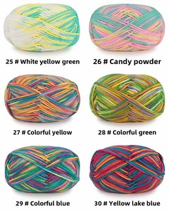 100% <span class=keywords><strong>laine</strong></span> de <span class=keywords><strong>Crochet</strong></span> de lait acrylique <span class=keywords><strong>pour</strong></span> tricoter à la main fil de bébé doux avec des fils à tricoter épais à motif teint - Product Image 6