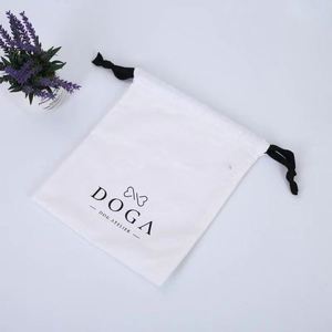 Custom Logo Printing Recyclable Promotional Canvas Dust Bag for <b>Handbag</b> Drawstring Cotton Gift Shoe Packing Pouch Customizable - Product Image 5