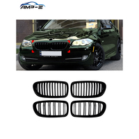Grille de pare-chocs avant en ABS noir brillant AMP-Z F10 F11 pour BMW Série 5 F10 F11 2011-2017 Accessoires de voiture