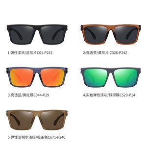 QSKY expédition rapide hommes TR90 cadre carré lunettes de soleil conduite de nuit polarisé TAC lentille sécurité soleil lunettes de soleil - Product Image 6