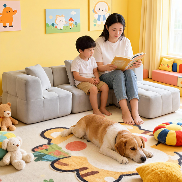 Vacuum Sectional Bubble Foam Compressed Sofa Modular Kids Couch Sponge Compressed Sofa Set Furniture Living Room From Foshan