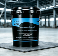 Peinture ignifuge intumescente pour structure en acier intérieure, revêtement ignifuge haute performance pour projets de construction industrielle