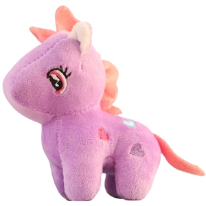 Lindo Llavero de Peluche de Unicornio Rosa, <span class=keywords><strong>Mini</strong></span> Muñeco de <span class=keywords><strong>Pony</strong></span> de Pie con Bordado de Corazón, Colgante Esponjoso para Bolsa, Regalo para Niñas - Product Image 4