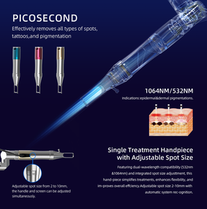 Machine laser picoseconde Vitapico Q-Switch ND YAG 755nm pour l'élimination des tatouages et des sourcils, usage esthétique et médical, refroidissement par eau/air - Product Image 6