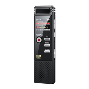Grabadora <span class=keywords><strong>de</strong></span> voz digital con cancelación <span class=keywords><strong>de</strong></span> ruido del fabricante, con <span class=keywords><strong>pantalla</strong></span> a color, ranura para tarjetas, control por voz, reproductor <span class=keywords><strong>de</strong></span> MP3, portátil - Product Image 1