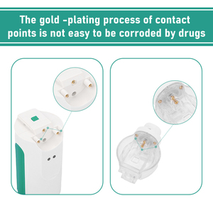Fitconn màu xanh lá cây kích thước nhỏ tự động thanh toán bù trừ máy xách tay có thể sạc lại lưới Máy phun sương với built-in pin lithium - Product Image 6