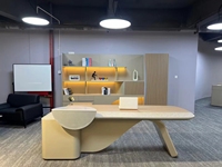 Bureau de direction commercial - Design moderne, extensible, hauteur réglable, panneau en bois modulaire