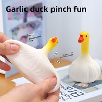 Jouet anti-stress en caoutchouc souple en forme de canard, style bouddhiste, pour l'équilibre émotionnel, décompression au bureau/jeunesse, Province du Zhejiang