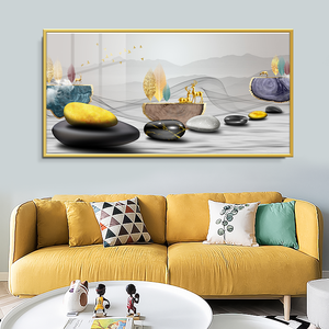 Moderno nordico di lusso <span class=keywords><strong>camera</strong></span> <span class=keywords><strong>da</strong></span> <span class=keywords><strong>letto</strong></span> <span class=keywords><strong>pittura</strong></span> murale elegante pietra di cristallo di porcellana con scenario per la decorazione del comodino - Product Image 3