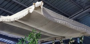 2024 personnalisé à la main <span class=keywords><strong>macramé</strong></span> Boho couverture solaire avec frange pour plage jardin Patio décoration extérieur parasol <span class=keywords><strong>macramé</strong></span> - Product Image 2