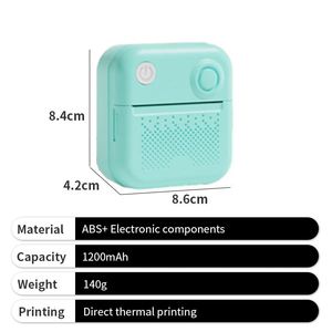 Mini Thermal Label <b>Printer</b> Small Portable Office Use Instant Print <b>Color</b> <b>Printer</b> with <b>Paper</b> for Gift Wrapping - Product Image 4