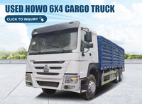 Truk Kargo Diesel Sinotruck Howo Bekas 6x4 RHD Heavy Duty 336hp dengan Kamera Belakang Dijual