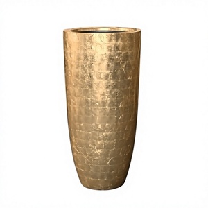 Pots et vases à fleurs en laiton couleur or au design attrayant, qualité supérieure, taille personnalisée, pot à fleurs artificiel. - Product Image 1