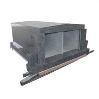 2 cryptes Unionstone en granit américain avec garantie de 2 ans et service d'installation sur site pour usage funéraire