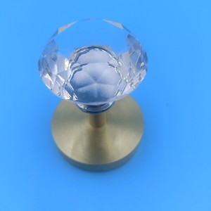 Crystal Cabinet Door Knob Zinc Alloy Chrome Plated Spherical Shape For <b>Wardrobe</b> <b>Hardware</b> - Product Image 1