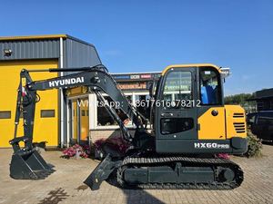 Mini-pelles, équipements de construction HX60pro HX60G HX60 Hyundai, presque neuves, utilisées sur les routes de ville, les fermes, les rivières, les travaux miniers - Product Image 2