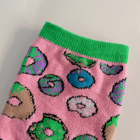 Logo personnalisé Chaussettes En Gros Mode Chaussettes Femmes Hommes Robe Drôle Mignon Coton Donut Chaussettes