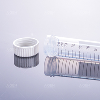 Tubes coniques robustes de 15 ml -80 ° C à 121 ° C Stable, échelle graduée