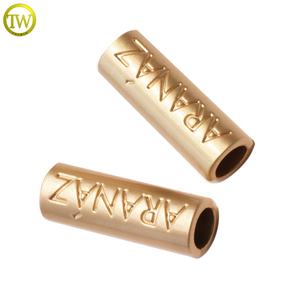 คลิปปลายสายโลหะ<span class=keywords><strong>2</strong></span>รูสำหรับเชือกผูกรองเท้า/การวาดโลโก้แบบกำหนดเอง - Product Image 3