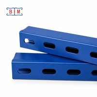 Venta al por mayor de fábrica: Canal C de acero galvanizado previamente de 41x41 (41*41) con certificación ASTM, Unistrut con orificios, Unicanal para refuerzo sísmico, OEM personalizado.