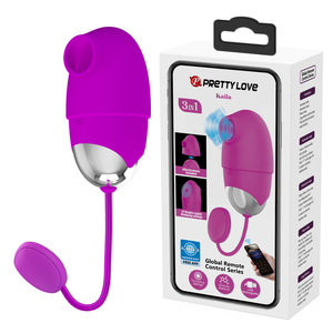 PRETTY LOVE Vibrator untuk Wanita Stimulator Titik G dan Klitoris 10 Fungsi Getaran Kontrol Jarak Jauh via Aplikasi Mobile USB Dapat Diisi Ulang - Product Image 1