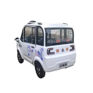 ENCLOSED white Mini Electric Car Golf Cart For The Public