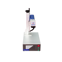 Machine de marquage laser à fibre pour bijoux en cuivre/aluminium/acier inoxydable - Haute précision 0,001 mm, refroidissement par air, CNC avec contrôle EZCAD