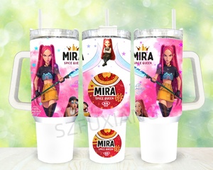 Venta caliente Popular Mira Spice Queen Kpop Demon Hunters inspirado película Saja Boys Band 40oz vasos de coche de viaje de acero inoxidable - Product Image 1