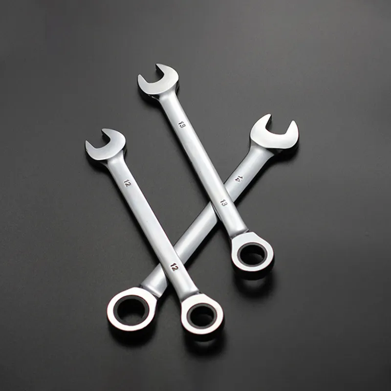 5PCS 6-11mm Gear Combination Wrench Spanner Set Double Headed Dual Use Open End Ratchet Torque Wrench Set Tools