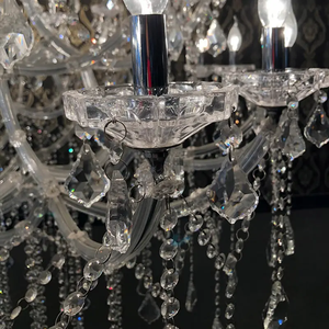 Lámpara Colgante Grande de Lujo para Decoración de Salón, Estilo María Teresa, con Velas, para Bodas, Hoteles, Villas, Salas de Estar, Vestíbulos, Banquetes, Candelabro de Cristal K9 - Product Image 5