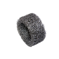 Maille en fil de fer tricoté en acier inoxydable 304 pour filtre à gaz et liquide, désembueur pour les industries de la restauration et du commerce de détail