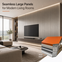 Panneau mural en nid d'abeille en aluminium écologique, décoration moderne pour toute la maison, entièrement métallique, sur mesure, anti-rayures, durable, métallique