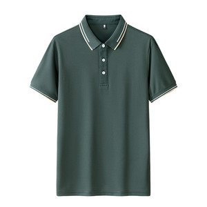 Camiseta Polo Promocional de Color Sólido, Poliéster con Ribete en Contraste, Uso Diario, Manga Corta, Uniformes para Hombre, Impresión de Logotipo Personalizado - Product Image 4