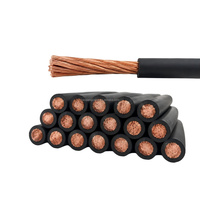 Câble de soudage de batterie à gaine en caoutchouc résistant à l'huile avec conducteur en cuivre H01N2-D 7AWG 5AWG 3AWG 2AWG 1/0AWG – Prix de gros flexible