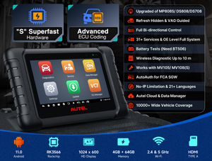 MaxiDAS DS808S BT Android 11 MINI Wireless 31+ บริการ รองรับการเขียนโค้ดขั้นสูง เครื่องมือสแกน OBD2 สำหรับยานยนต์ทุกประเภท - Product Image 4