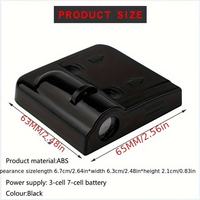 Projecteur de lumière de porte de voiture sans fil, lumière de bienvenue LED pour porte de voiture, projecteur de logo personnalisé HD 3D, lumière LED pour porte de voiture