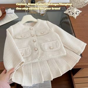 <span class=keywords><strong>Abbigliamento</strong></span> <span class=keywords><strong>di</strong></span> <span class=keywords><strong>Marca</strong></span> in Stile Lusso per <span class=keywords><strong>Bambina</strong></span> Collezione Primavera Autunno Elegante Completo a Due Pezzi con Gonna Lunga a Pieghe per <span class=keywords><strong>Bambina</strong></span> - Product Image 2