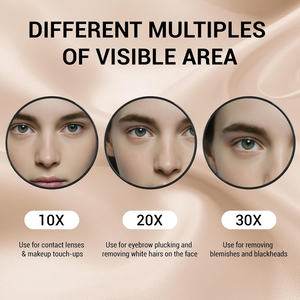 Ventouse de <span class=keywords><strong>miroir</strong></span> grossissant portable <span class=keywords><strong>pour</strong></span> un montage facile, utilisation <span class=keywords><strong>pour</strong></span> le bâton de <span class=keywords><strong>miroir</strong></span> de maquillage sur le <span class=keywords><strong>miroir</strong></span> de douche <span class=keywords><strong>pour</strong></span> épiler les sourcils - Product Image 6