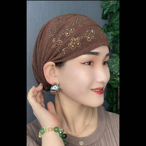 2022 Neues Design Muslimische Frau Stirnband Turban Hut Mode Muslim Hijab Hut - Product Image 6