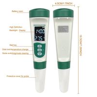 Testeur de pH portable 4-en-1 de type stylo – Instrument de mesure de l'acidité et de l'alcalinité pour la qualité de l'eau et les produits chimiques agricoles
