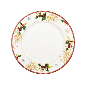 Décoration d'intérieur Assiettes en céramique de Noël personnalisées en porcelaine osseuse antique - Product Image 3