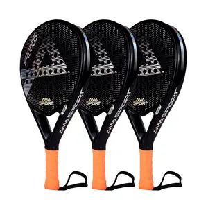 Ama Sport Top Gerangschikt Professionele China Fabrikant Direct Custom Merk Carbon Padel Racket Tennis Paddle Racket